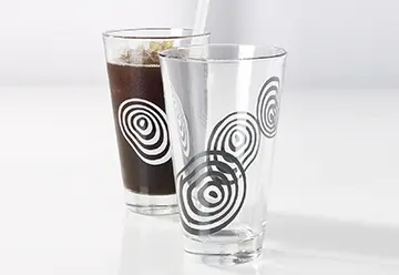 swizzglas - Glasdekor: Siebdruck-Dekor