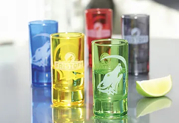 swizzglas - Decorazione su vetro: Decorazione laccata